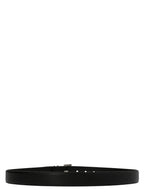Saint Laurent Black Calfskin Regular Belt Saint Laurent