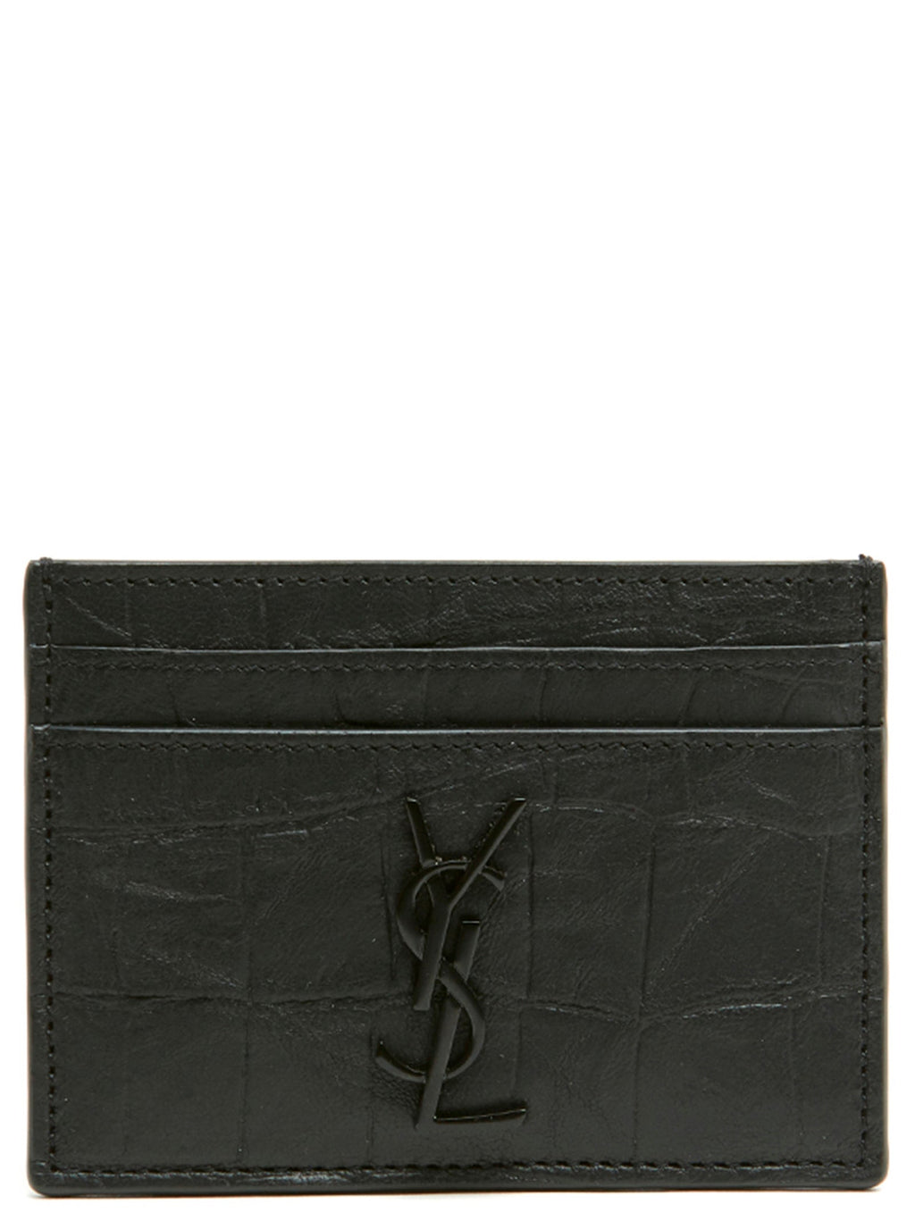 Saint Laurent Black Lambskin Cardholder Saint Laurent