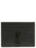Saint Laurent Black Lambskin Cardholder Saint Laurent