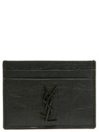 Saint Laurent Black Lambskin Cardholder Saint Laurent