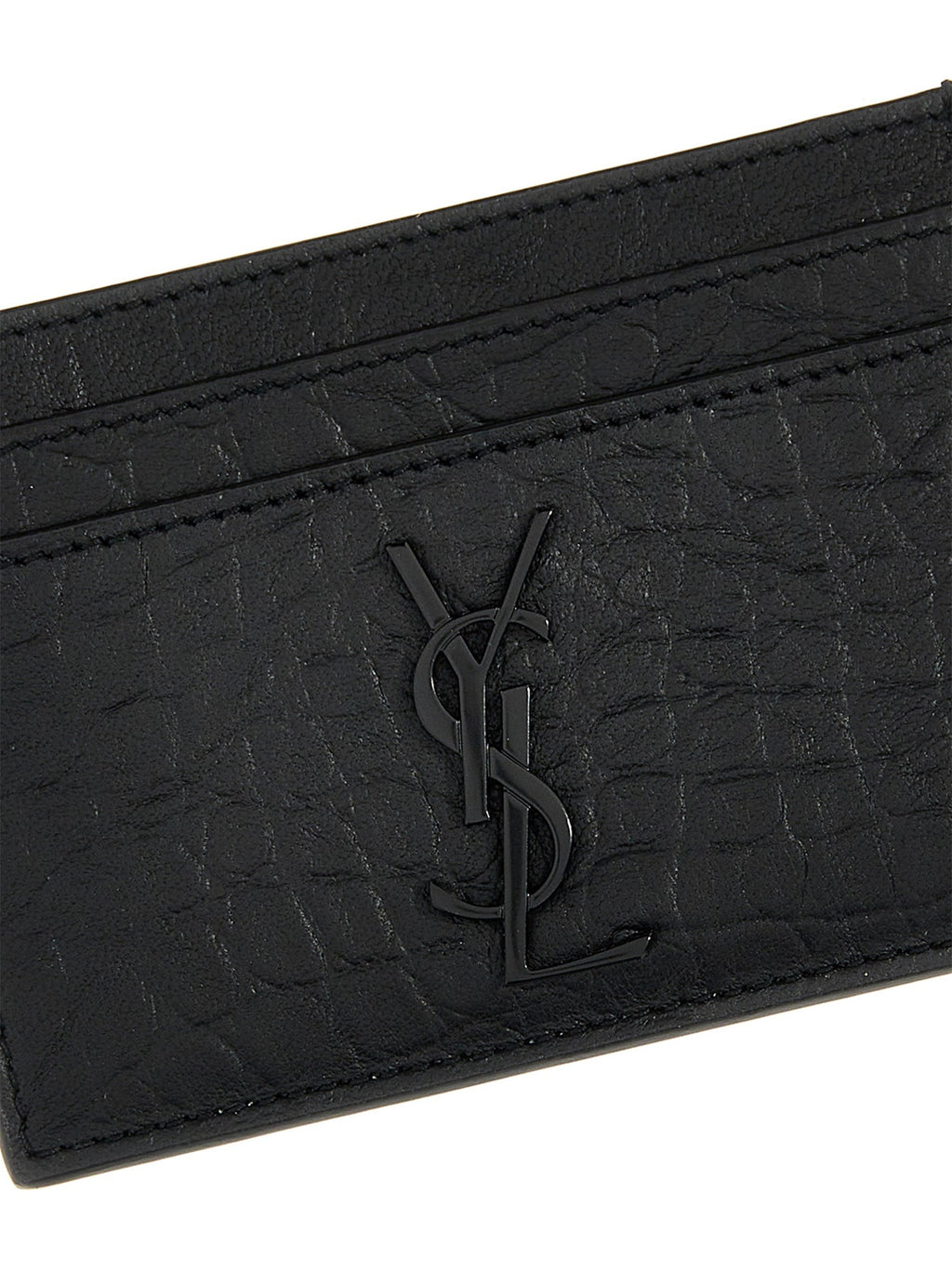 Saint Laurent Black Lambskin Cardholder Saint Laurent