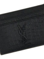 Saint Laurent Black Lambskin Cardholder Saint Laurent