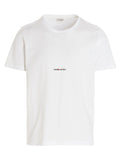 Saint Laurent White Cotton T-Shirt Saint Laurent