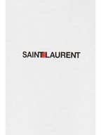 Saint Laurent White Cotton T-Shirt Saint Laurent