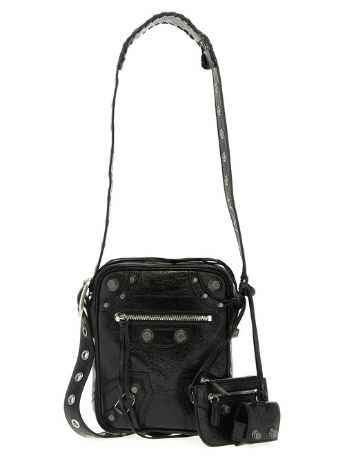 Balenciaga Black Lamb Leather Crossbody Bag Balenciaga