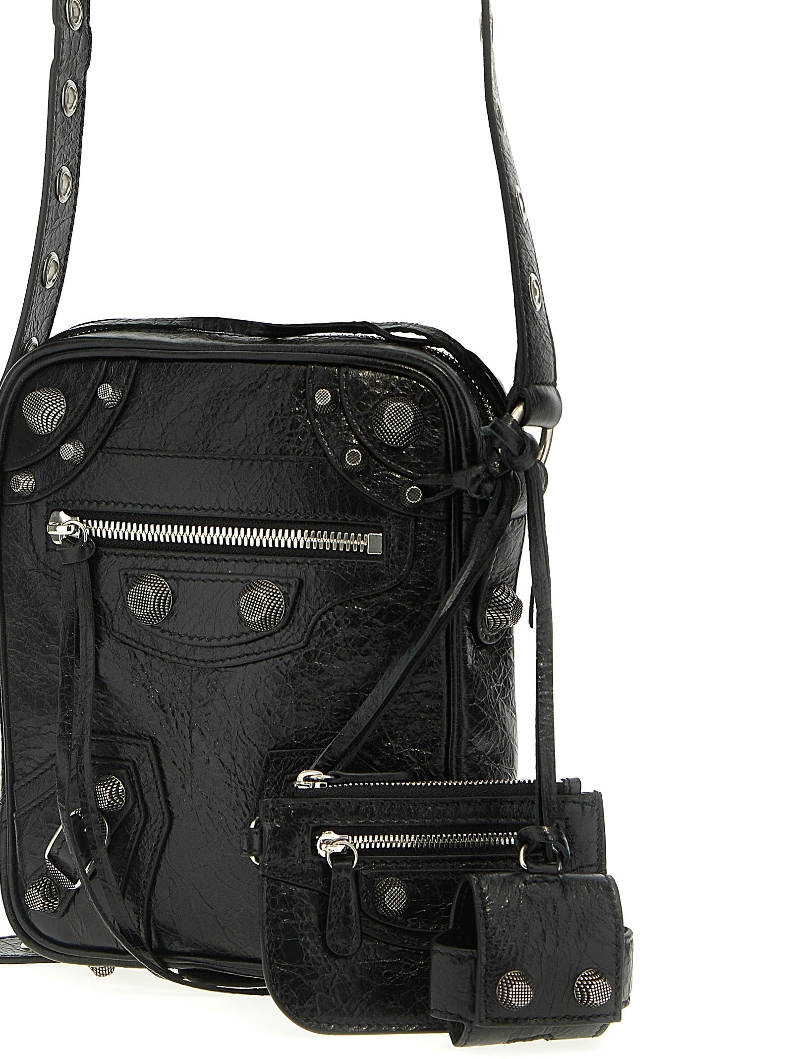 Balenciaga Black Lamb Leather Crossbody Bag Balenciaga