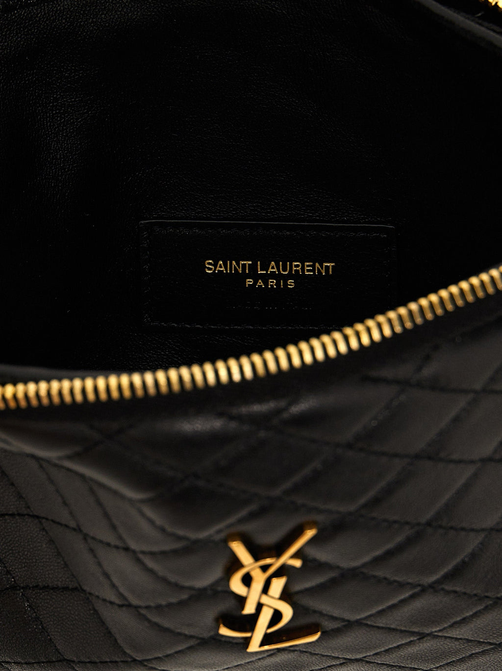 Saint Laurent Black Lamb Leather Crossbody Bag Saint Laurent