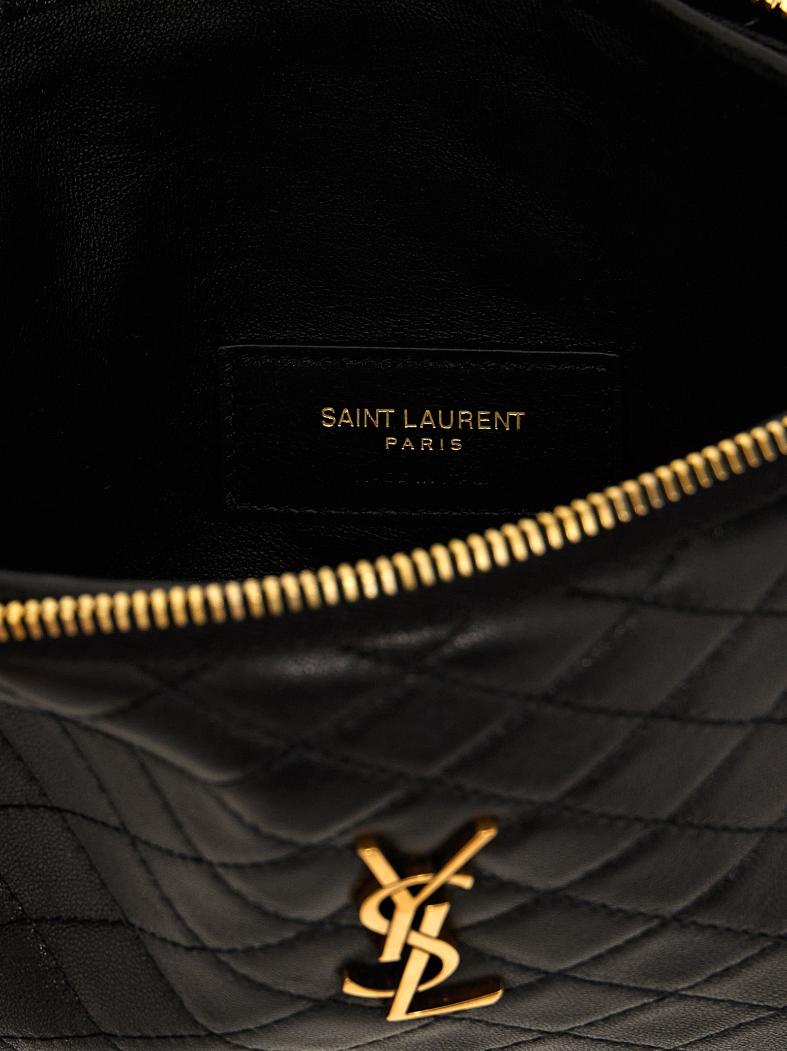 Saint Laurent Black Lamb Leather Crossbody Bag Saint Laurent