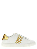 Versace Gold Polyamide Low Top Sneakers Versace