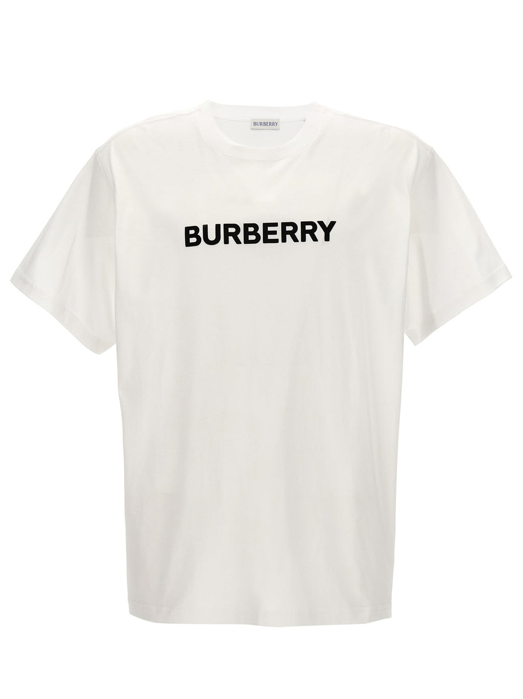Burberry White Cotton T-Shirt Burberry