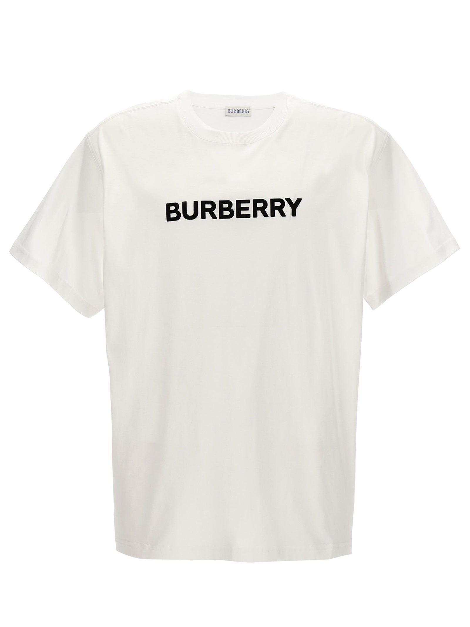 Burberry White Cotton T-Shirt Burberry