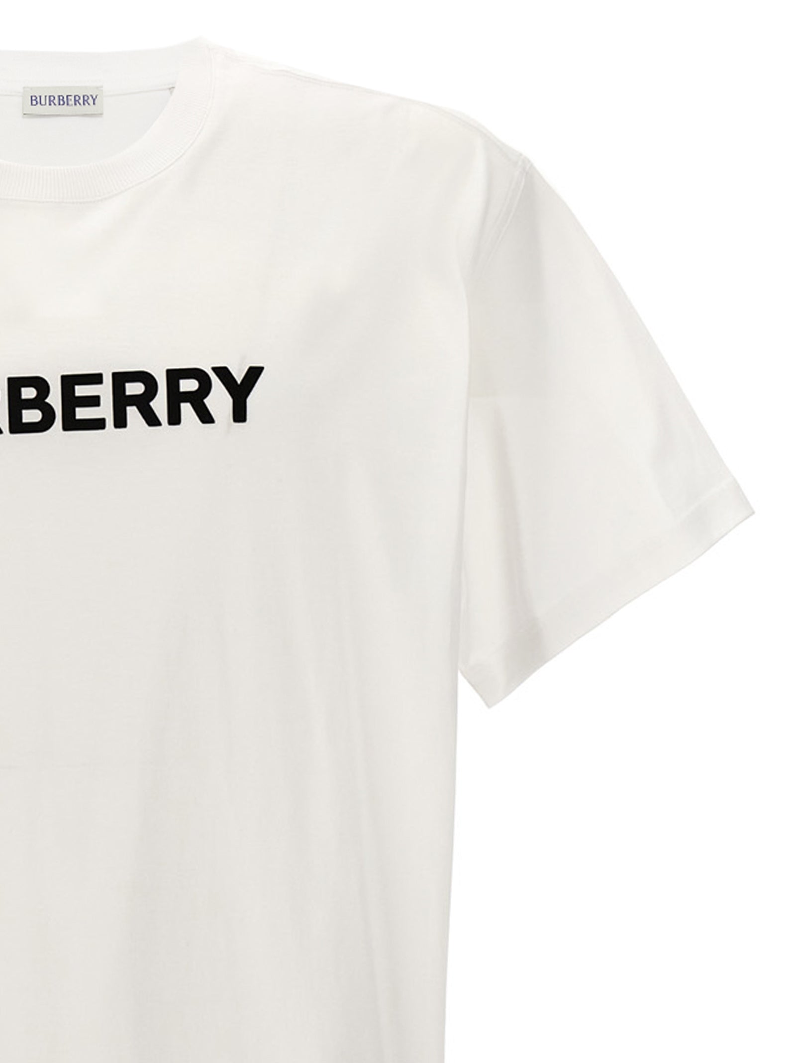 Burberry White Cotton T-Shirt Burberry