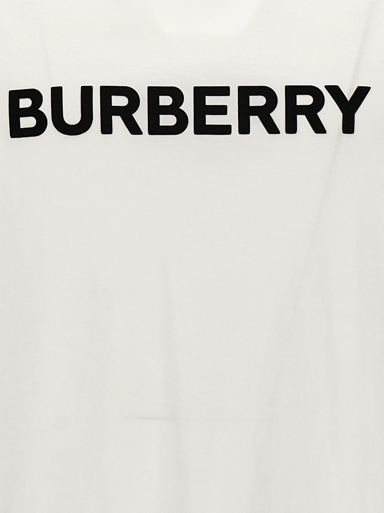 Burberry White Cotton T-Shirt Burberry