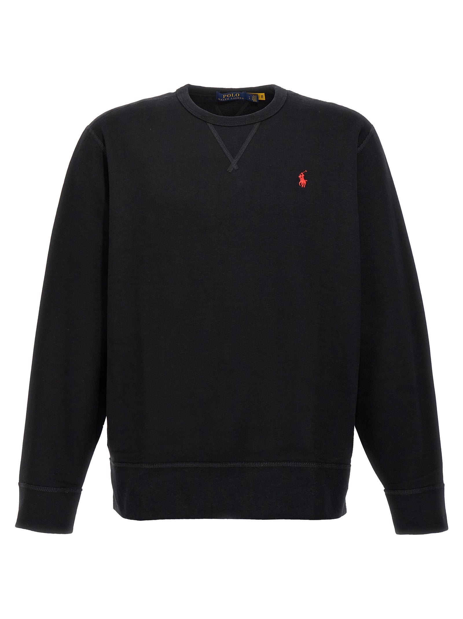 Polo Ralph Lauren Black Cotton Sweatshirt Polo Ralph Lauren