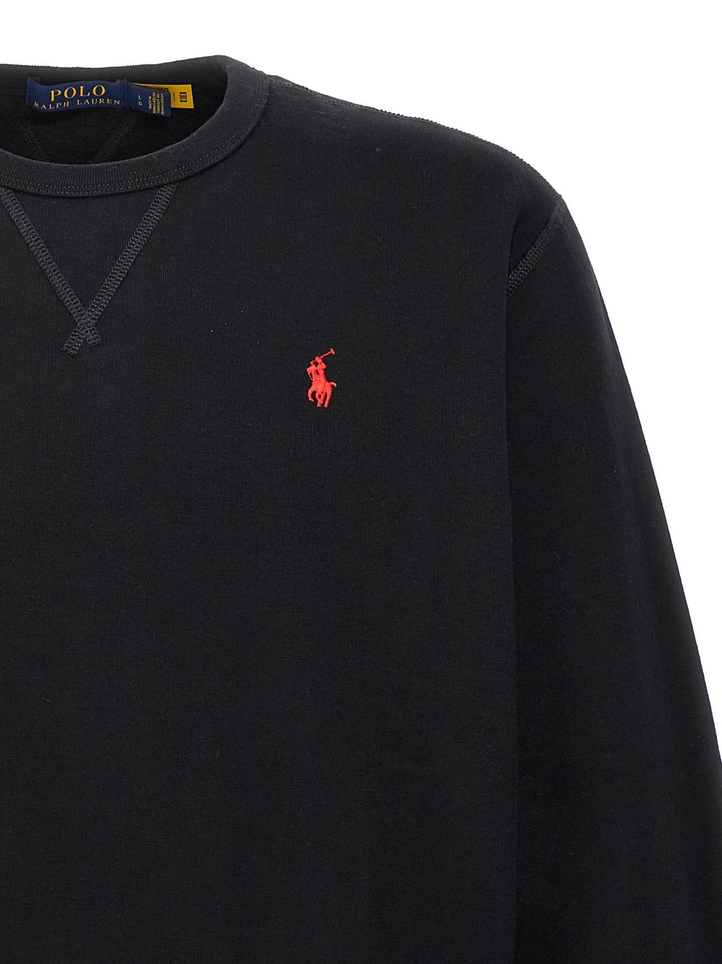 Polo Ralph Lauren Black Cotton Sweatshirt Polo Ralph Lauren