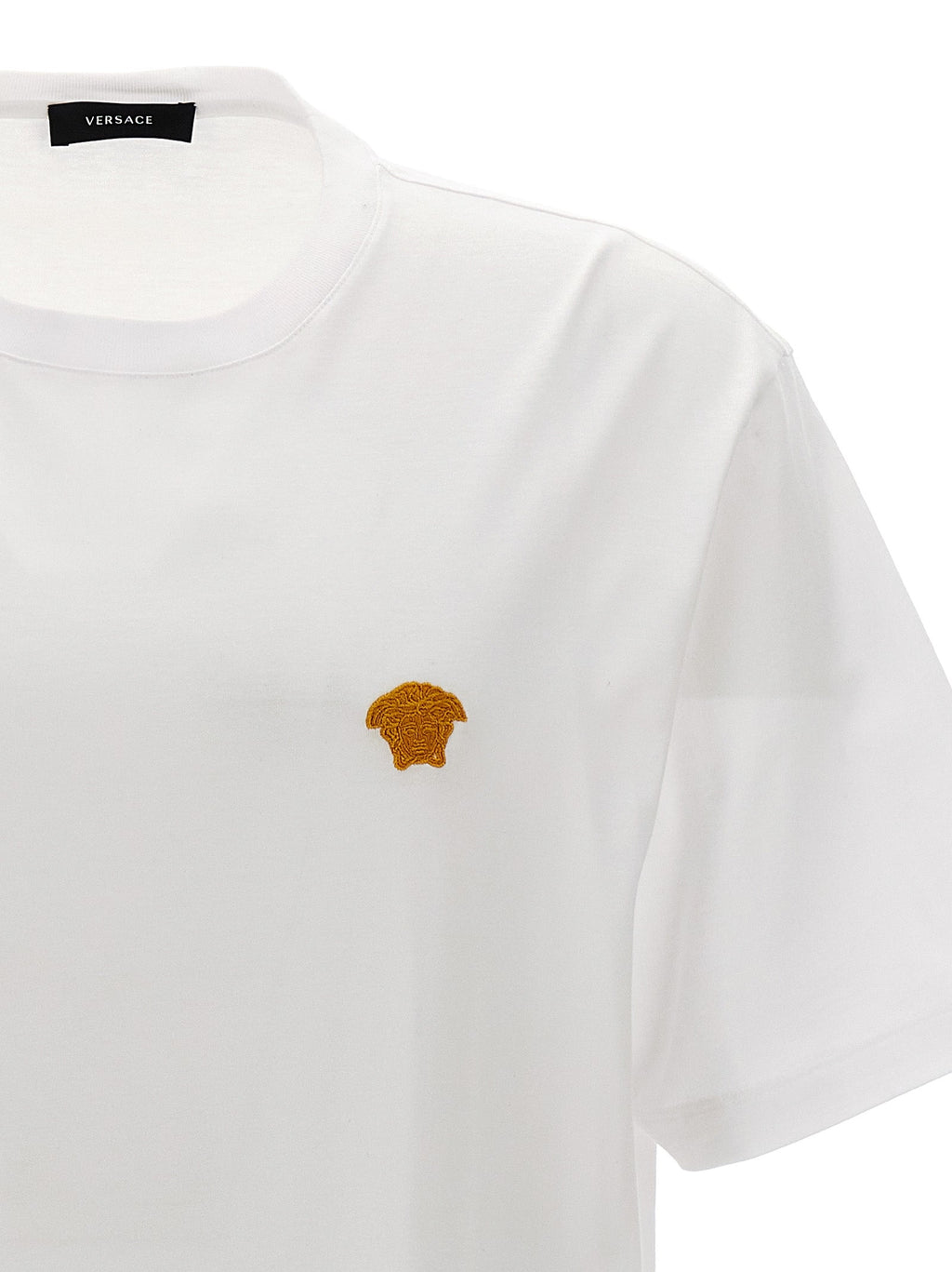 Versace White Cotton T-Shirt Versace