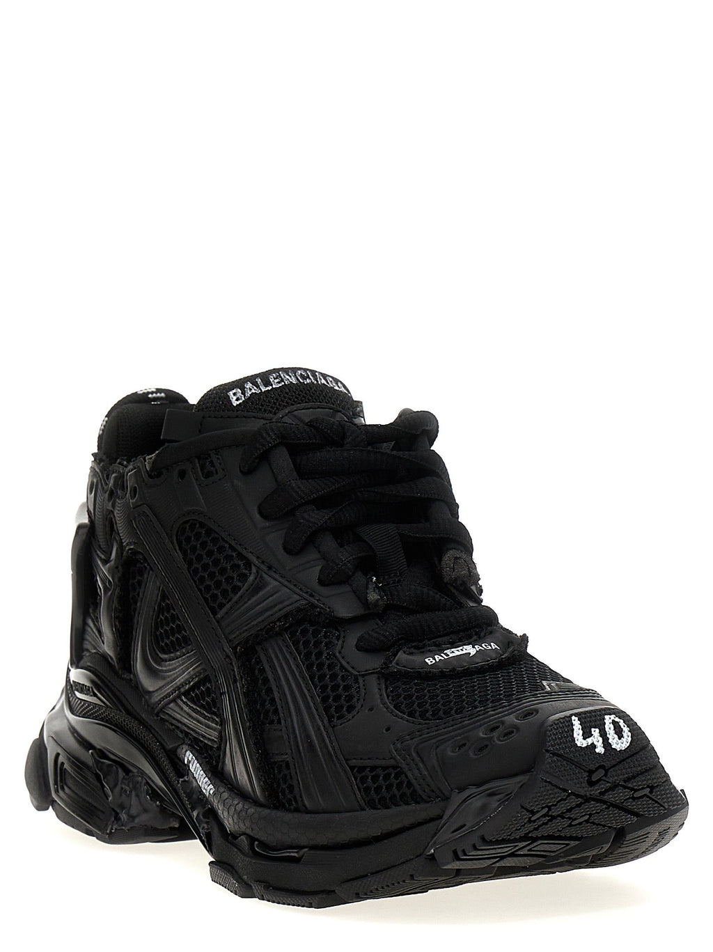 Balenciaga Black Polyester Athletic Sneakers Balenciaga