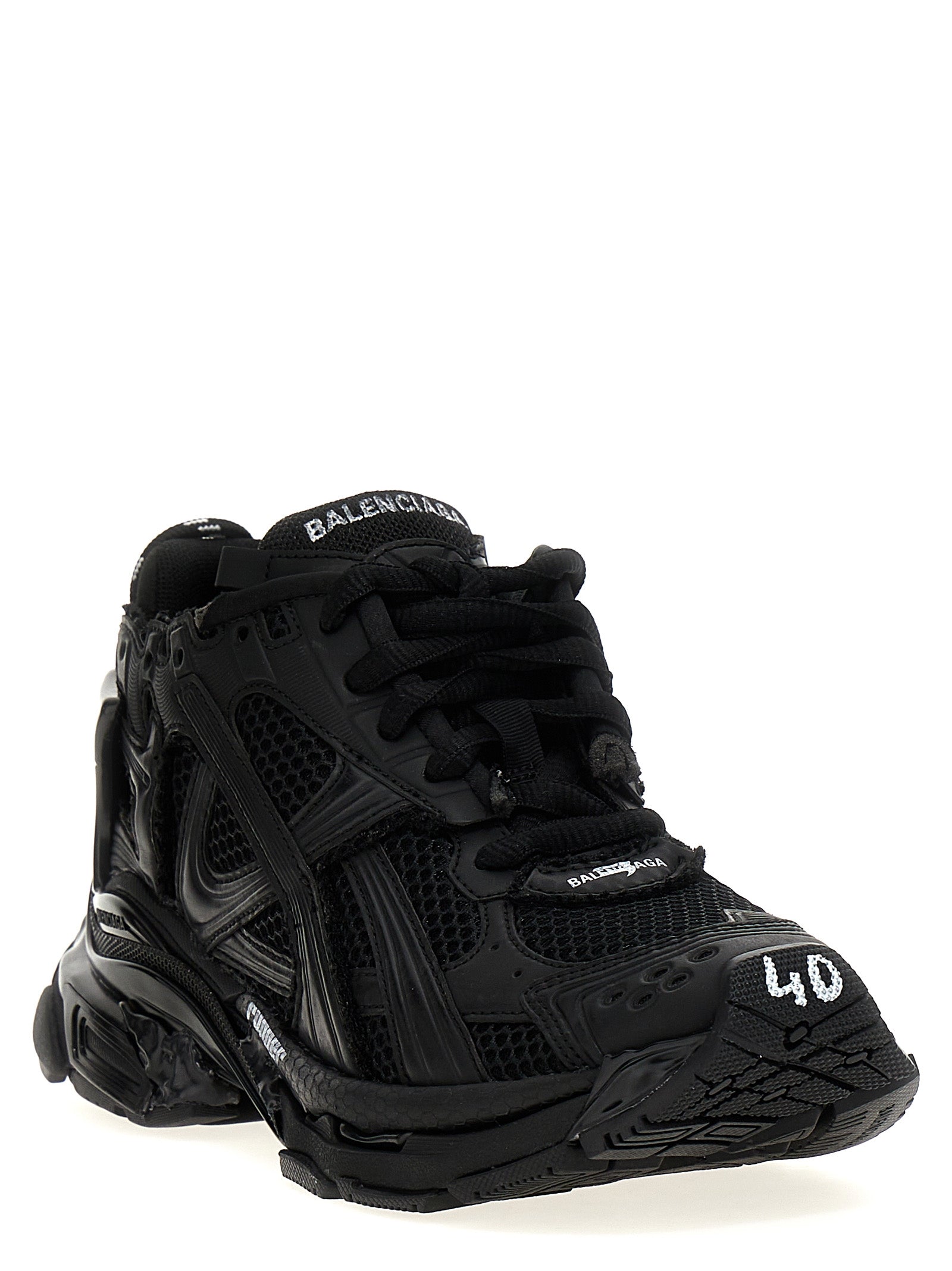 Balenciaga Black Polyester Athletic Sneakers Balenciaga