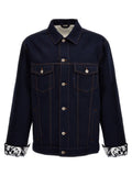 Burberry Blue Cotton Denim Jacket Burberry
