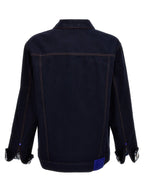 Burberry Blue Cotton Denim Jacket Burberry
