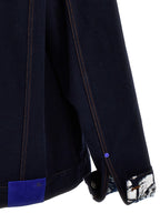 Burberry Blue Cotton Denim Jacket Burberry