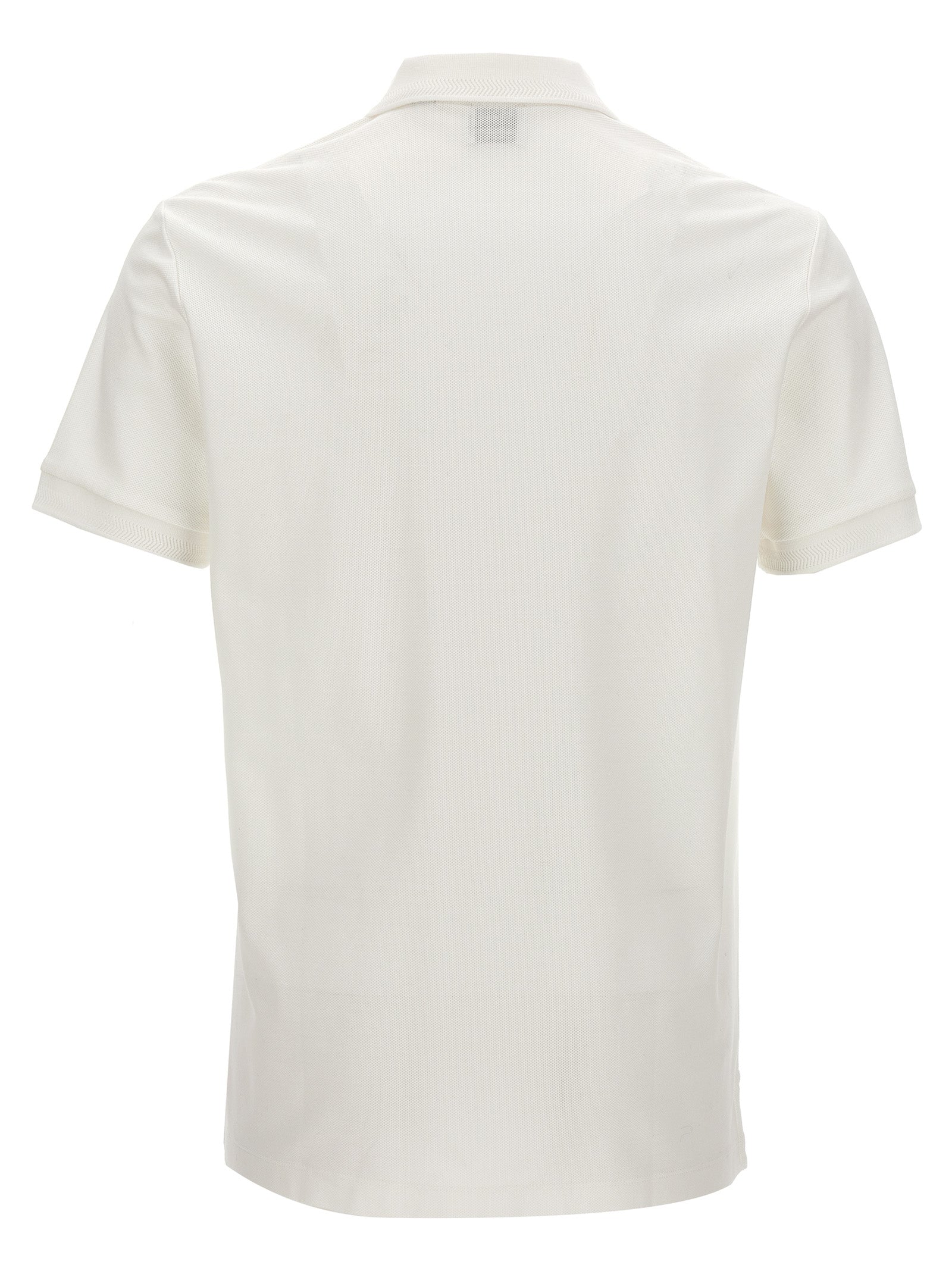 Burberry White Cotton Polo Shirt Burberry