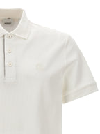 Burberry White Cotton Polo Shirt Burberry