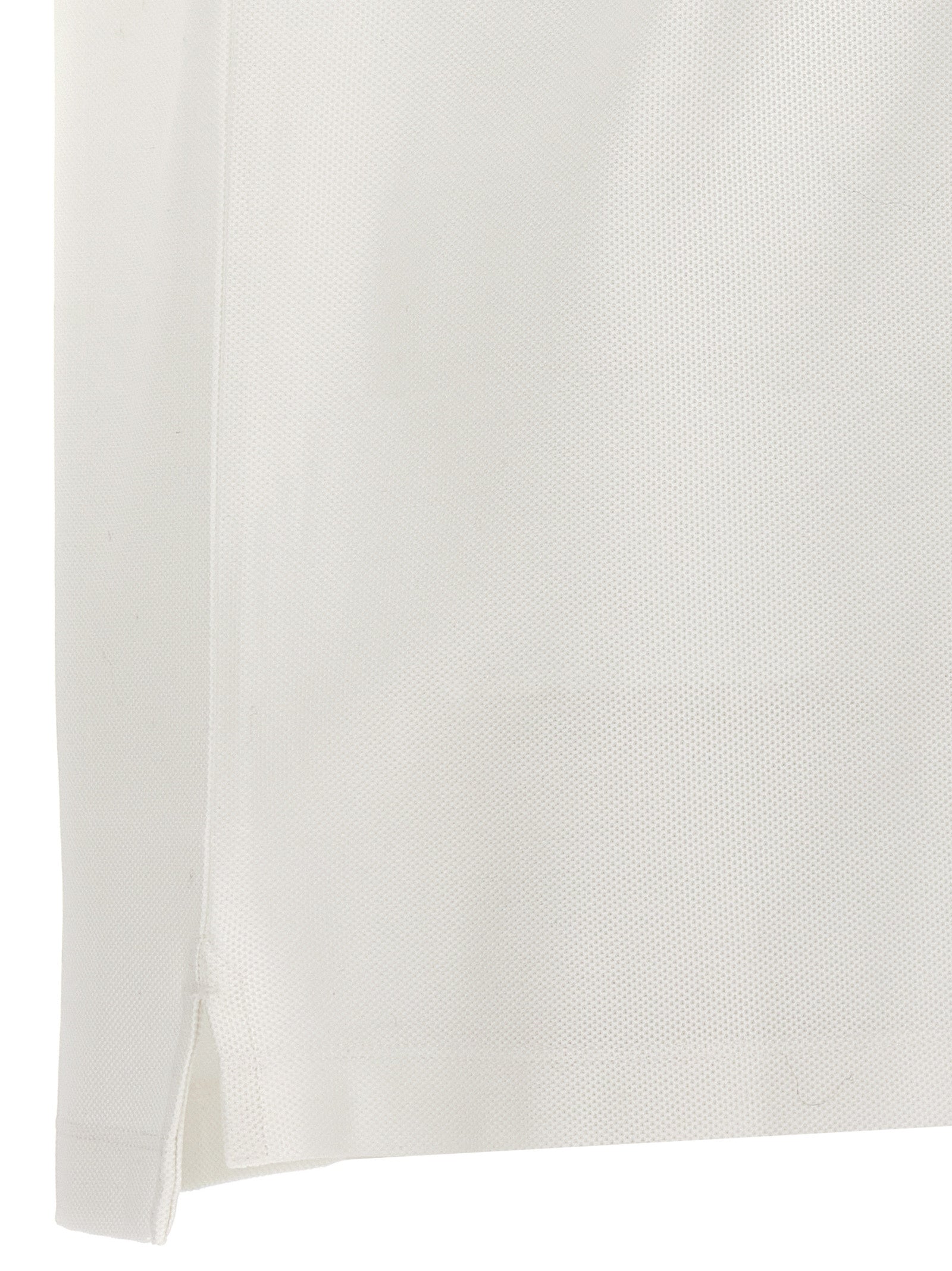 Burberry White Cotton Polo Shirt Burberry