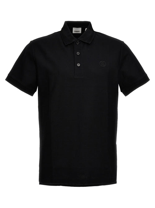 Burberry Black Cotton Polo Shirt Burberry