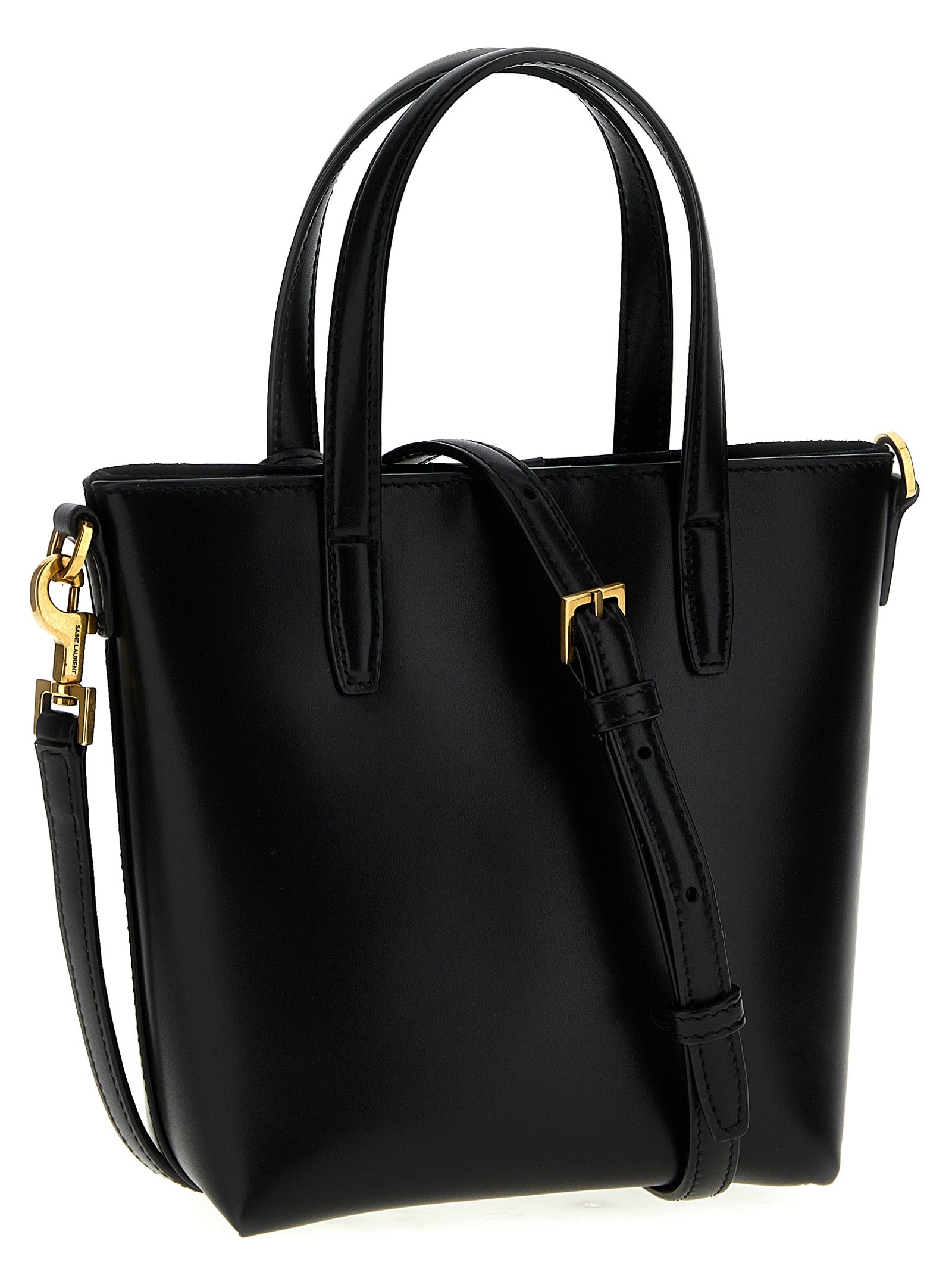 Saint Laurent Black Calfskin Tote Bag Saint Laurent