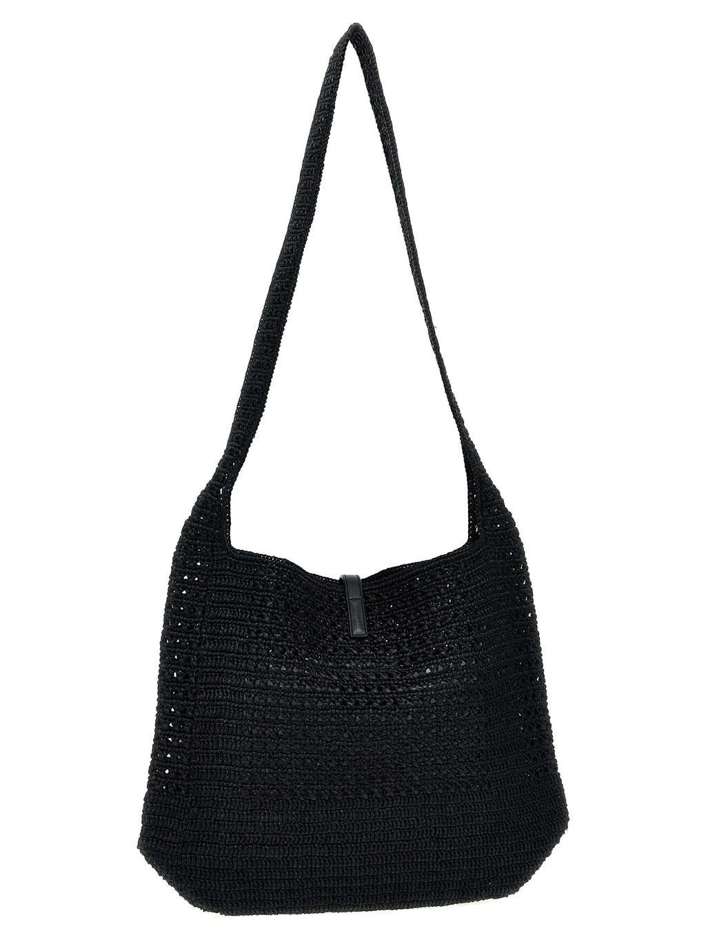 Saint Laurent Black Raffia Tote Bag Saint Laurent