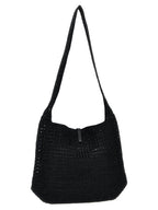 Saint Laurent Black Raffia Tote Bag Saint Laurent