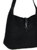 Saint Laurent Black Raffia Tote Bag Saint Laurent