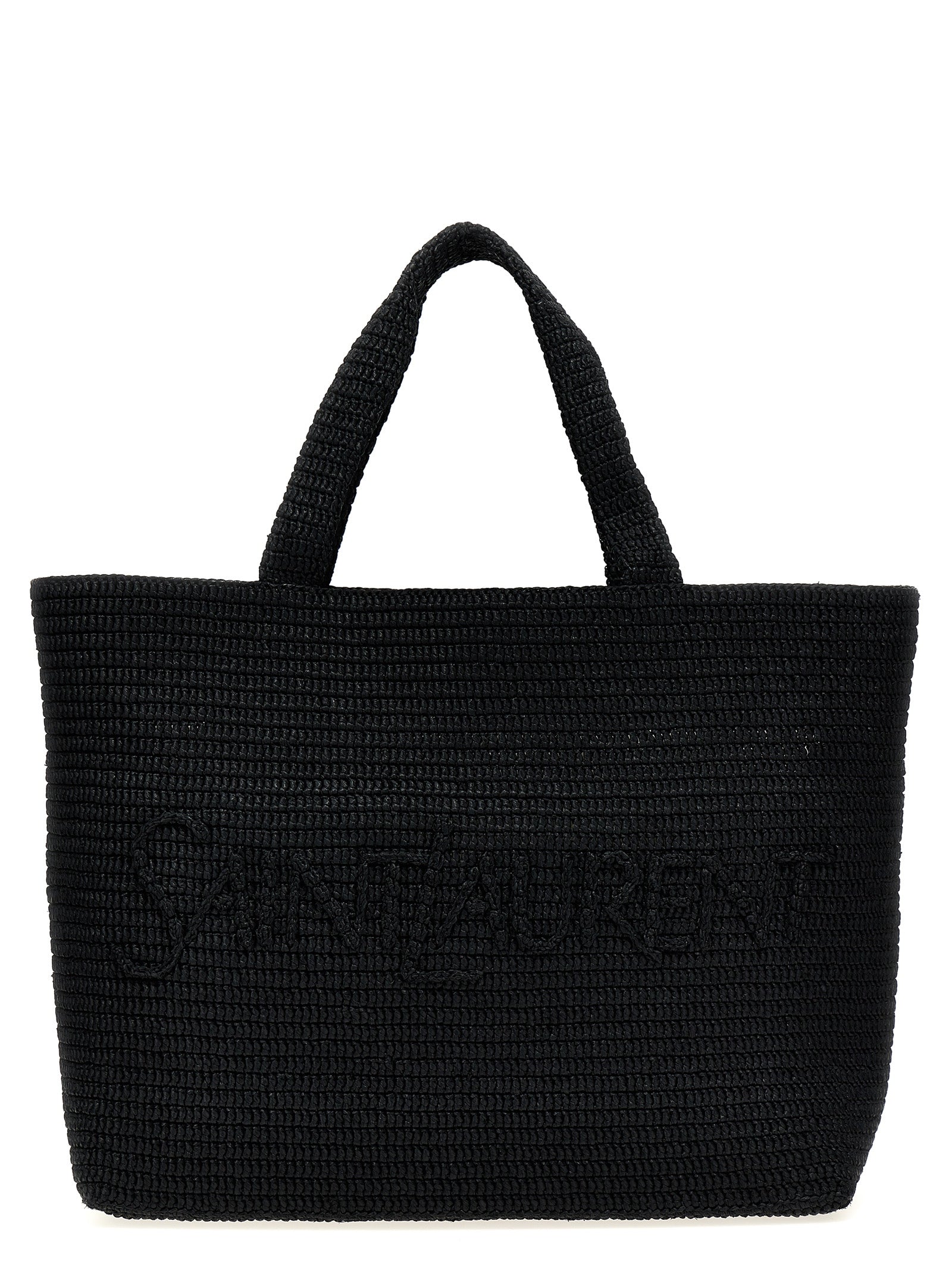 Saint Laurent Black Viscose Tote Bag Saint Laurent