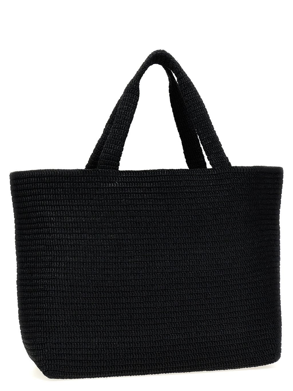 Saint Laurent Black Viscose Tote Bag Saint Laurent