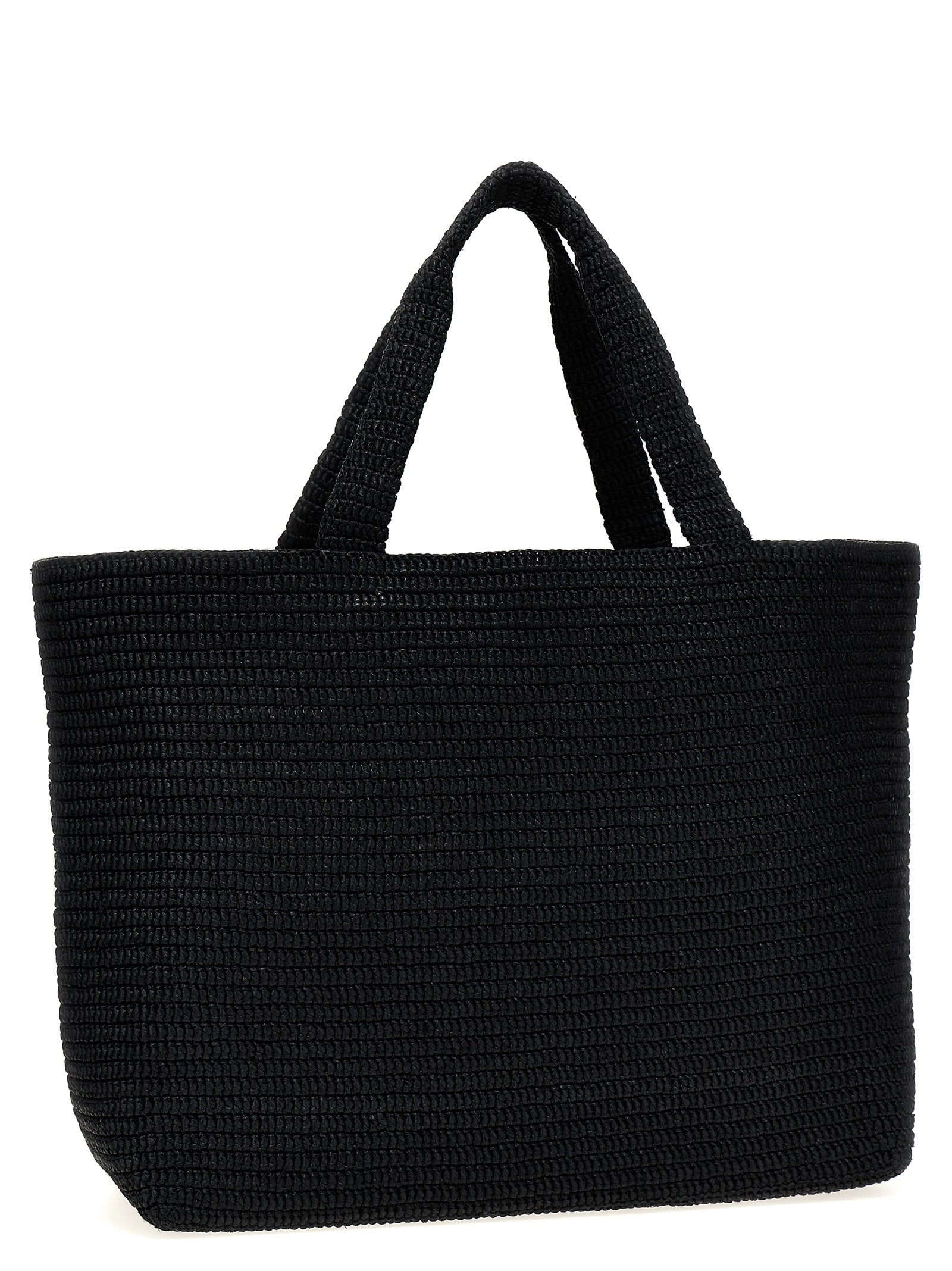 Saint Laurent Black Viscose Tote Bag Saint Laurent