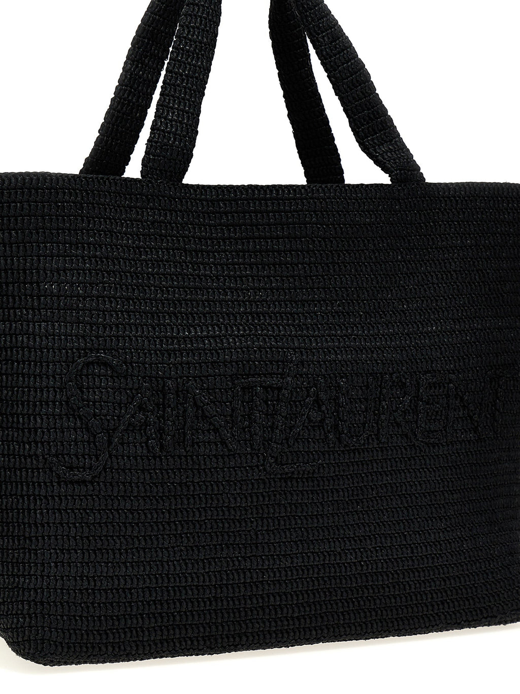 Saint Laurent Black Viscose Tote Bag Saint Laurent