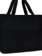 Saint Laurent Black Viscose Tote Bag Saint Laurent