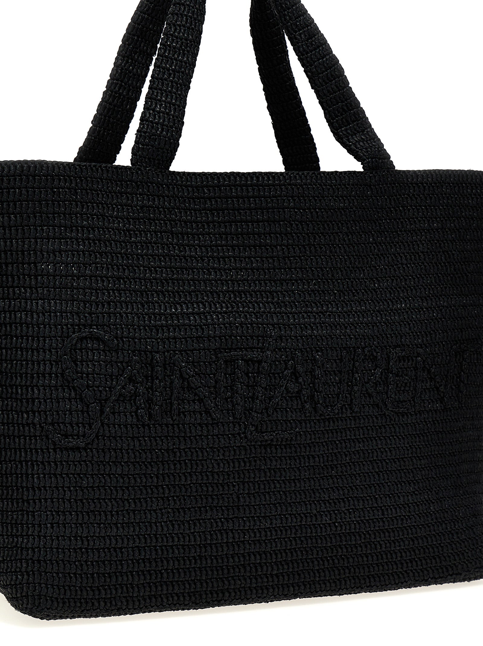 Saint Laurent Black Viscose Tote Bag Saint Laurent