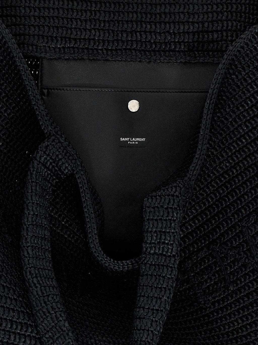 Saint Laurent Black Viscose Tote Bag Saint Laurent