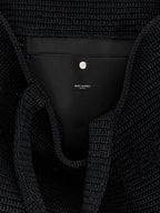 Saint Laurent Black Viscose Tote Bag Saint Laurent