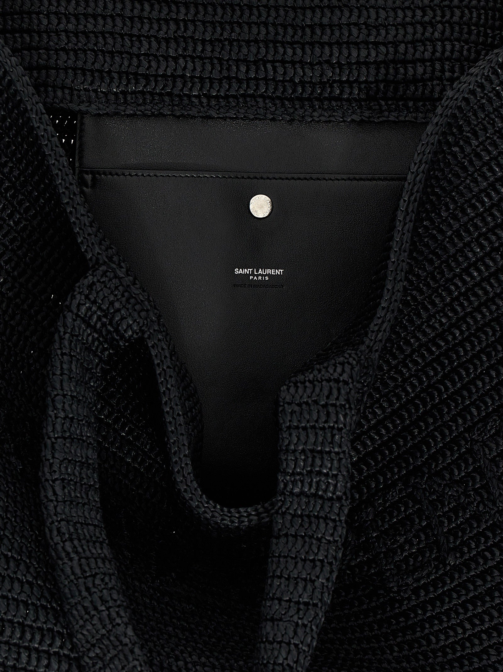 Saint Laurent Black Viscose Tote Bag Saint Laurent
