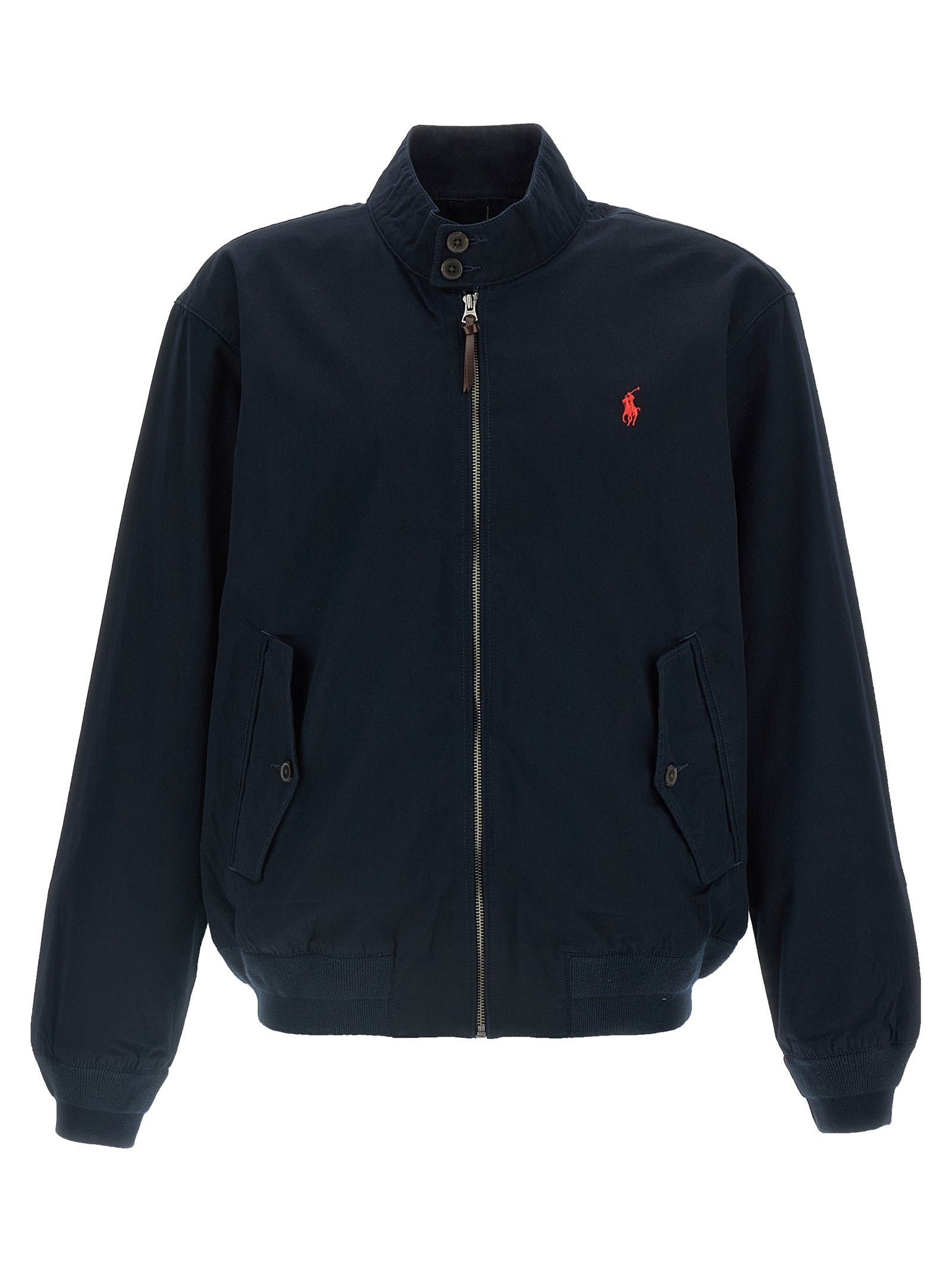 Polo Ralph Lauren Blue Cotton Bomber Polo Ralph Lauren