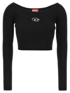 Diesel Black Viscose Cardigan Diesel