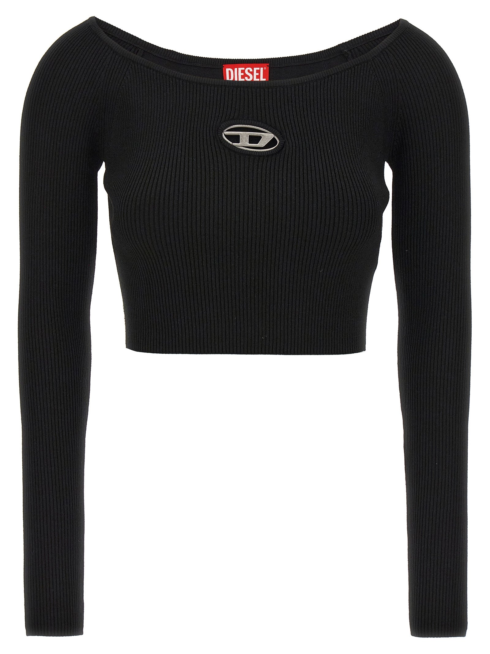 Diesel Black Viscose Cardigan Diesel
