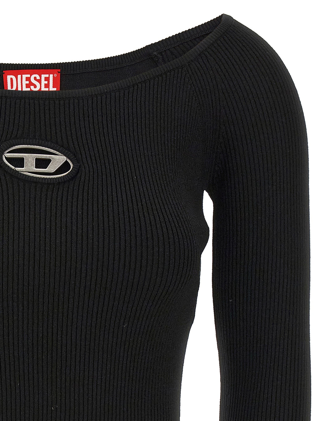 Diesel Black Viscose Cardigan Diesel