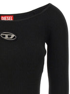 Diesel Black Viscose Cardigan Diesel