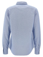 Polo Ralph Lauren Blue Cotton Blouse Polo Ralph Lauren