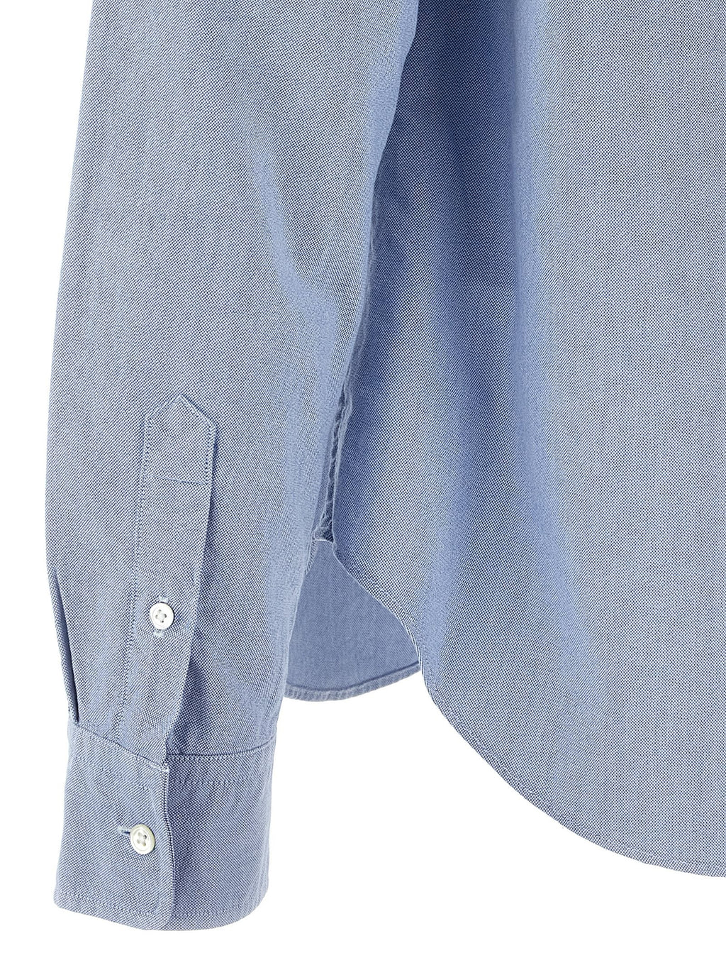 Polo Ralph Lauren Blue Cotton Blouse Polo Ralph Lauren
