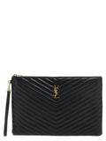 Saint Laurent Black Calfskin Clutch Bag Saint Laurent